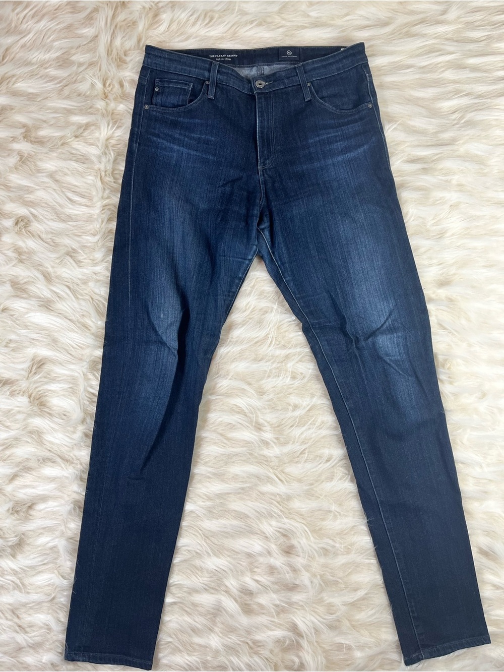 AG Adriano Goldschmied The Farrah Jeans Women's 30x31 High Rise Skinny Dark Wash